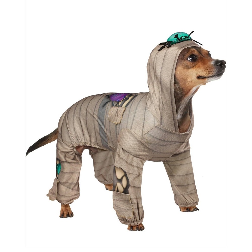 Rubies Mummy Pet Costume for Dogs or Cats Large Halloween Beetle‎ Jumpsuit